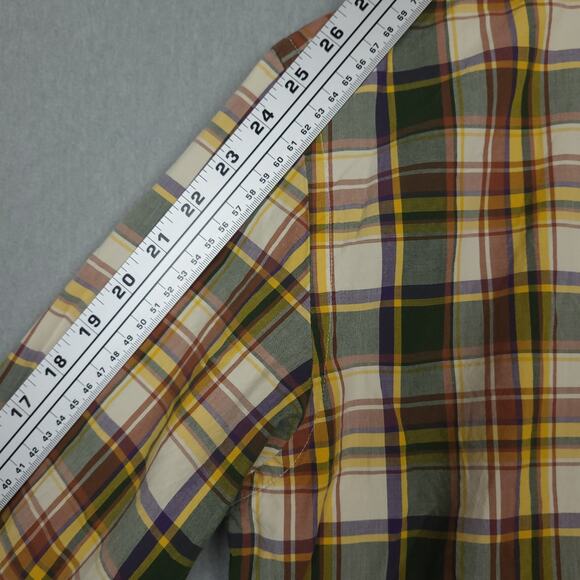 Vintage J.Crew Men's Long Sleeve Button-Down Shirt Size Medium Plaid EUC - Picture 9 of 9